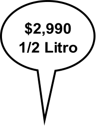 $2,990 1/2 Litro