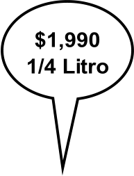 $1,990 1/4 Litro